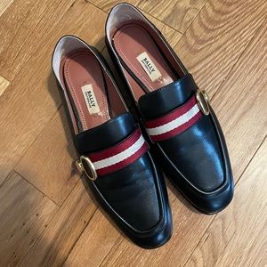 Bally black loafers women size 36 (US5.5-6)